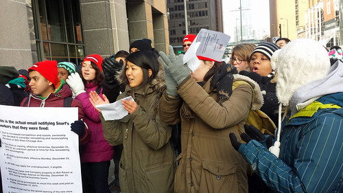Fired Snarf's sandwich workers comtinue the struggle with a Jan 9 2014 press conference