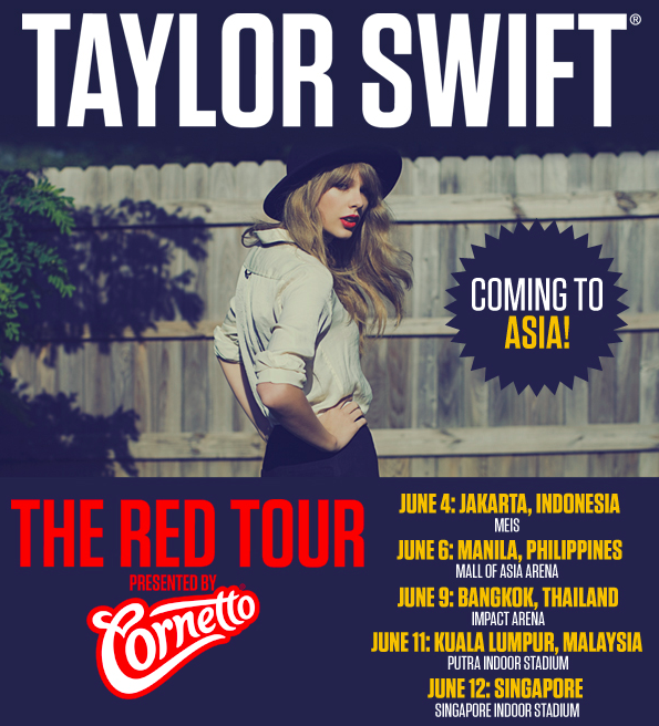 Konsert Taylor Swift Live in Malaysia RED ASEAN TOUR