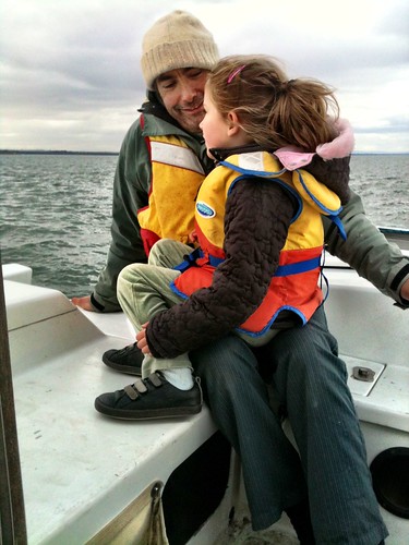 Zoe and M. At sea.