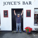 Matt at Joyce's Bar after horse back riding - Clifden Ireland