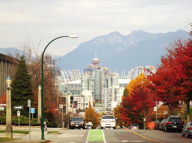 Autumnal Vancouver from Yukon St