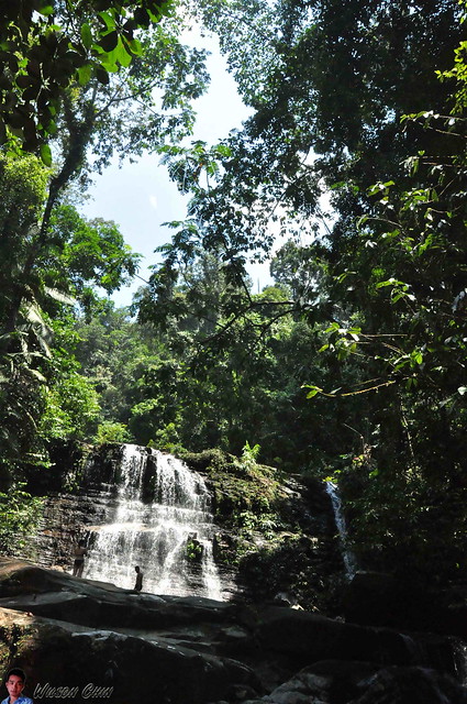Kubah Waterfall vertical view