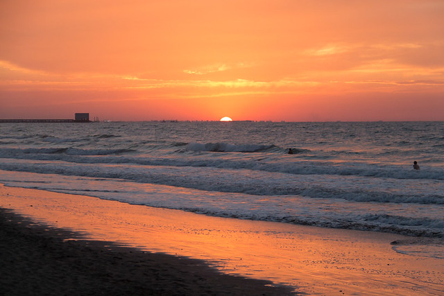 sunset on Shatti Beach