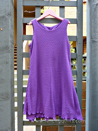 Purple knit a-line
