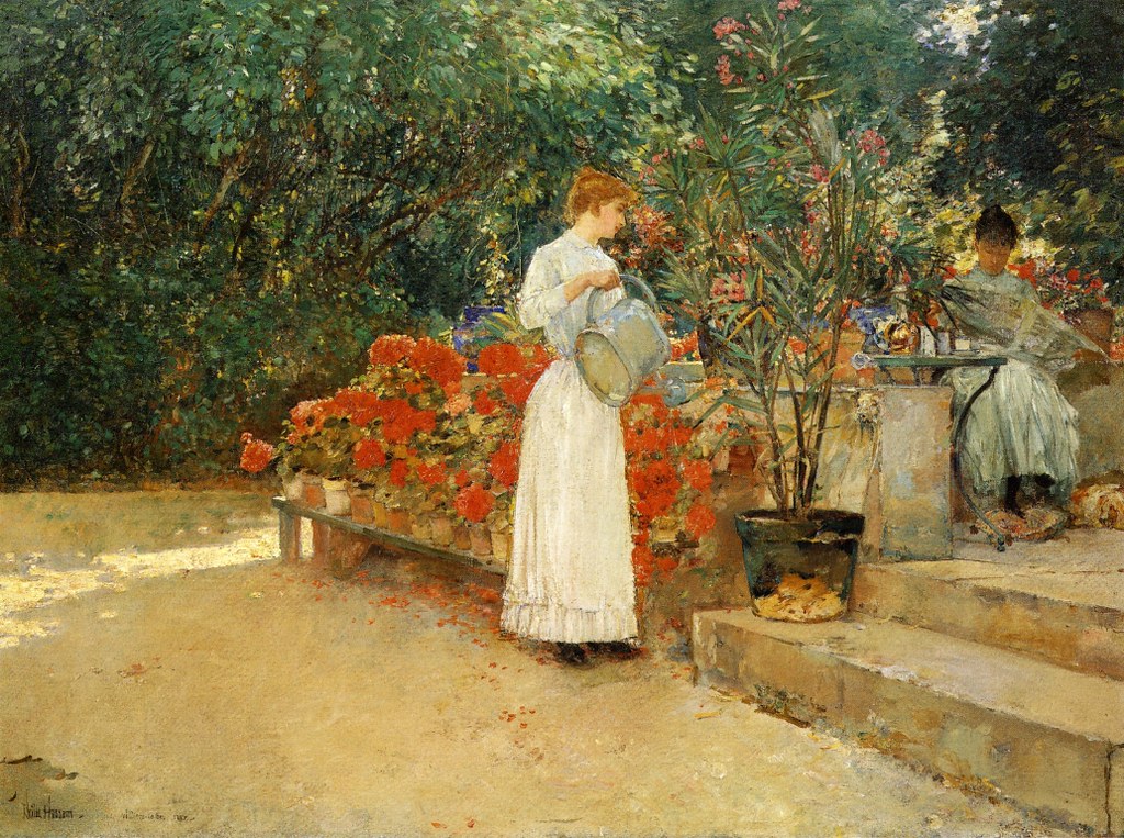 After Breakfast by Frederick Childe Hassam - 1887