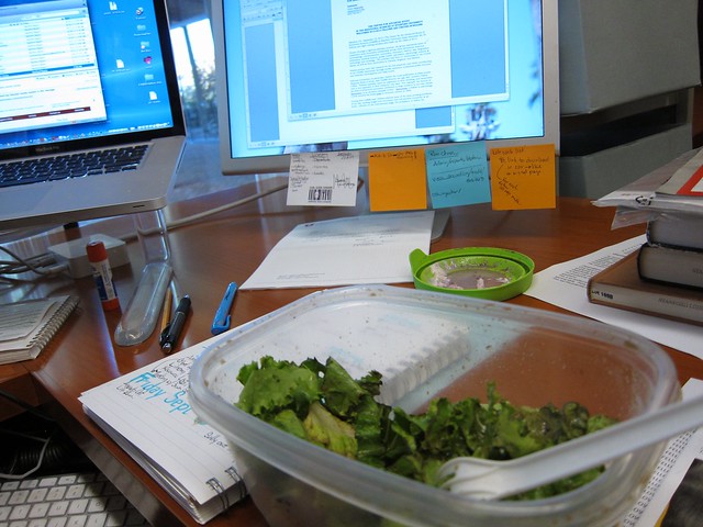 Lunch at the desk