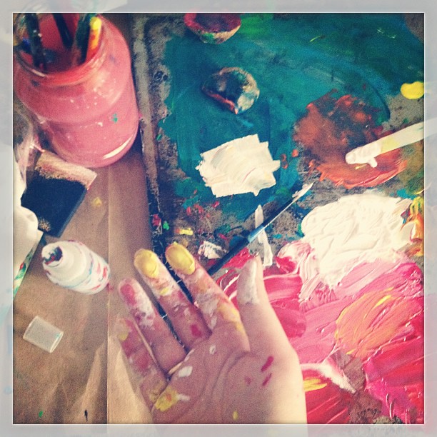 Prioritizing enthusiasm: today I painted before doing the To Do list. #tdoybook (more about enthusiasm on the blog)