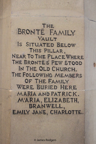 Bronte Plaque inside St Michael And All Angels Church