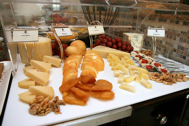 The cheese section offers Provolone, Scarmoza, Pecorino and Gorgonzola