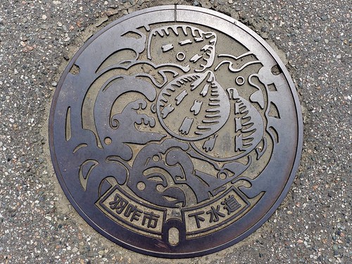 Hakui Ishikawa , manhole cover （石川県羽咋市のマンホール）