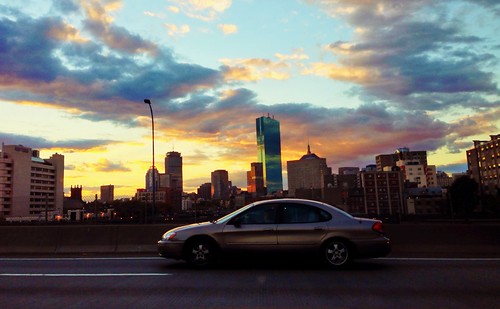 Under October Skies #sunset #commute #Boston by BradKellyPhoto