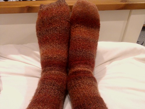 My first knitted pair of socks