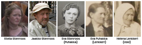 Five generations, similar expression