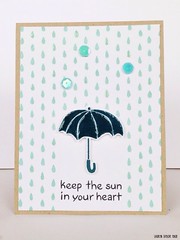 Iron Craft Challenge #11: Rainy Days - Keep the Sun in Your Heart card
