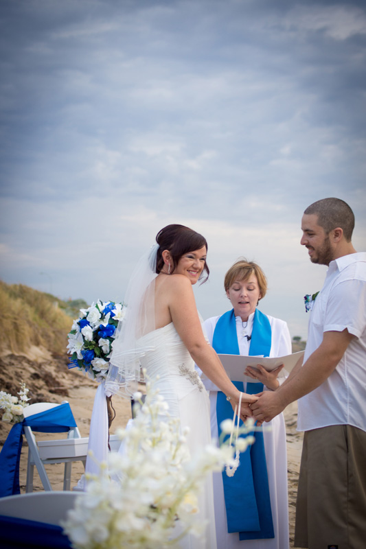 Vicky and Andy's fun beach wedding