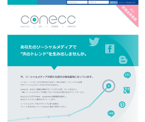 conecc(コネック)｜ソーシャルメディアユーザーのためのモニターサービス - Google Chrome 20130828 132058