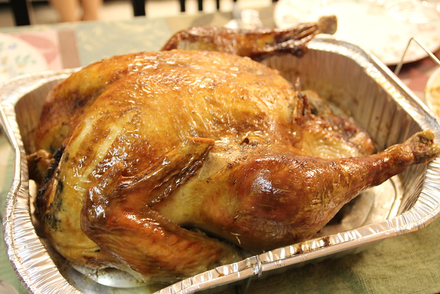 brined Thanksgiving turkey