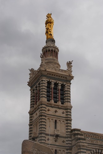 The top of the Basilica Notre Dame de la Garde