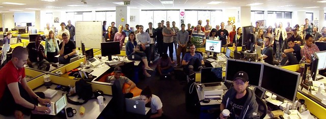 The Flickr Team (and a few extras) on launch day