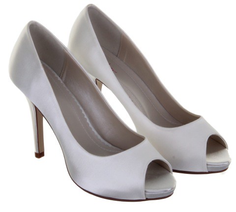 White Classic Bridal Shoes