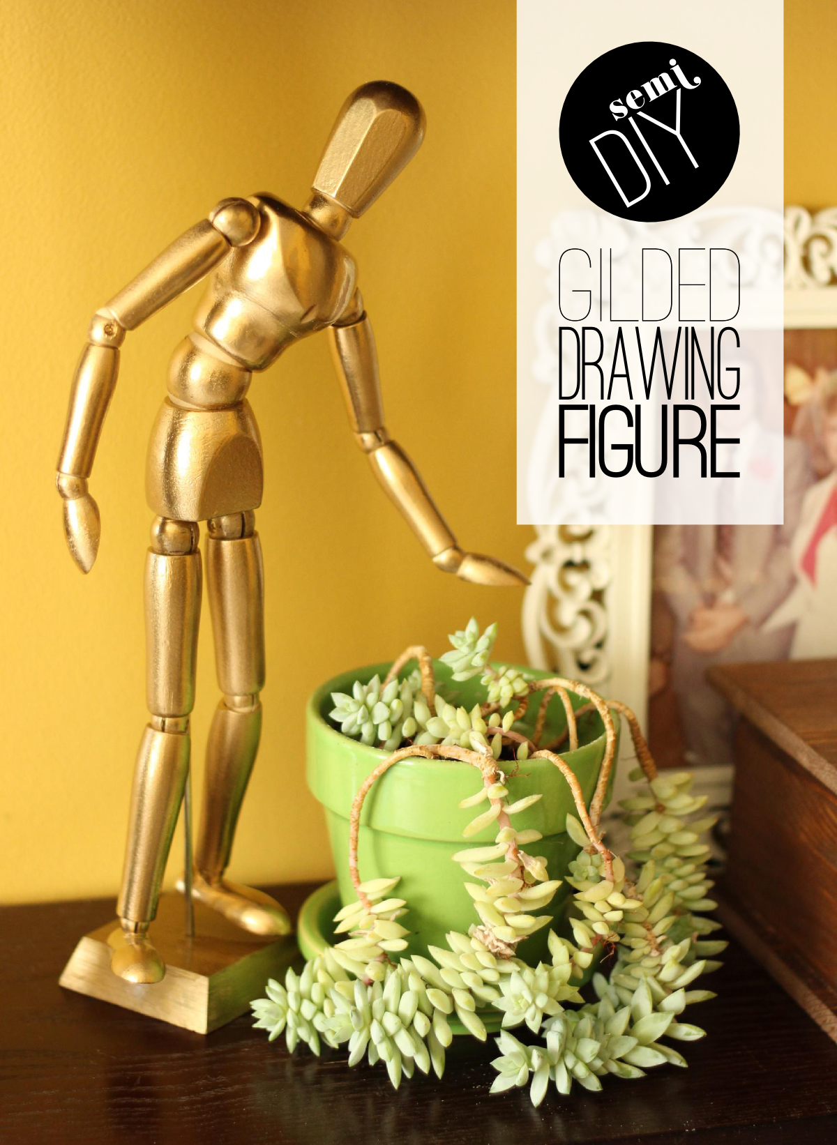 Fabric Paper Glue | DIY Gilded Drawing Figure