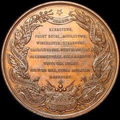 Stonewall Jackson medal reverse