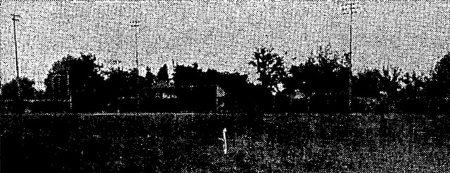 A grainy photo of Smiley Park, which appeared in The Sporting News on 7/25/1940.