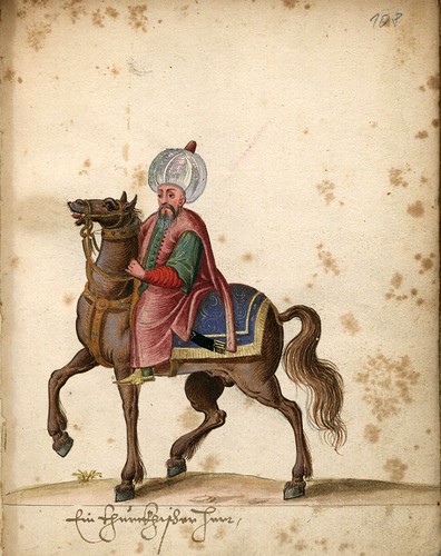 016-Notable a caballo-Türkisches Manierenbuch-1595- ORKA Open Repository Kassel