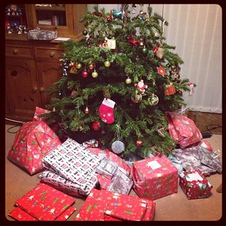 The downstairs tree. The kids presents to us and each other. I can't actually do that maths. Oops.