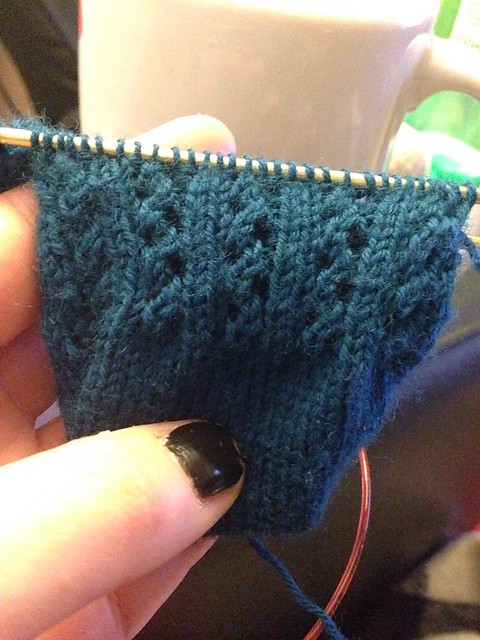 sock knitting