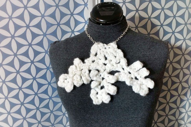 Crochet Snowflake Necklace