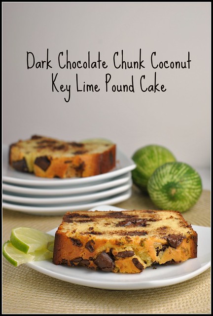 Dark Chocolate Chunk Coconut Key Lime Pound Cake 1