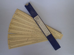 Leighton Draughtsman's set of 8 varnished card scales