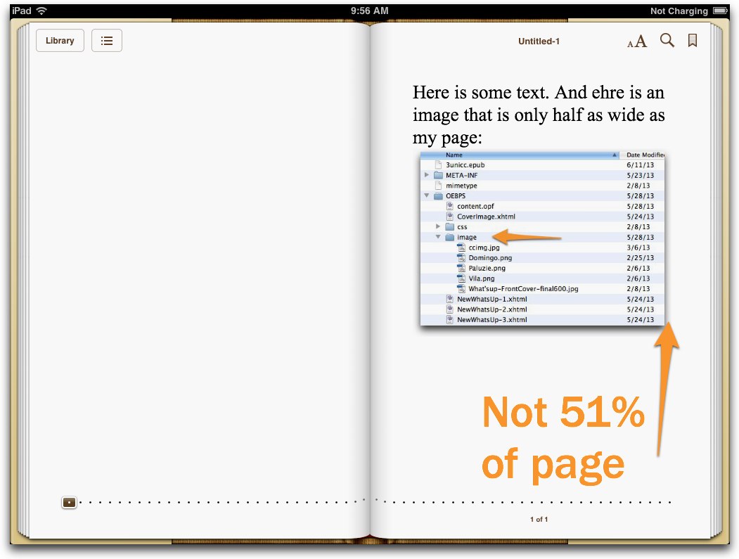 iBooks and width before