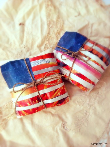 Forth of July DIY Gift Wrap Idea
