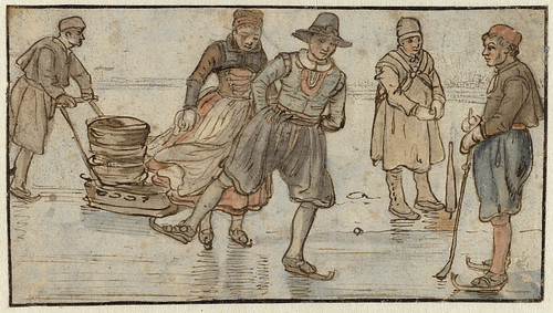 007-Patinadores en el hielo , Hendrick Avercamp, ca 1615 - 1634-Rijkmuseum