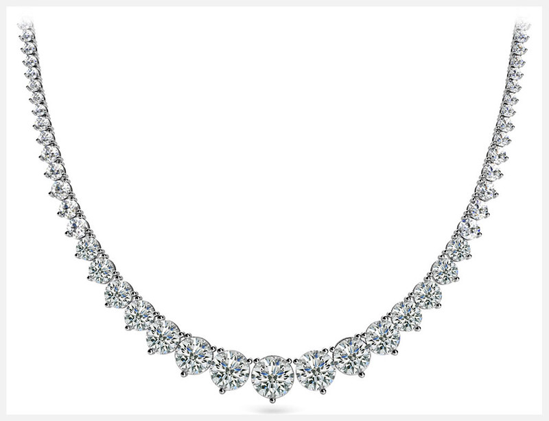 Anjolee Graduated Red Carpet Diamond Necklace