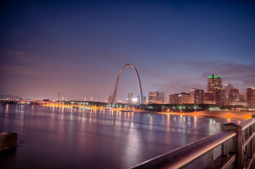 Glowing St. Louis Skyline by Jeff.Hamm.Photography