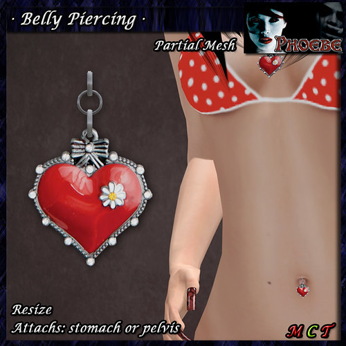 *P* Sweet Heart Belly Piercing (P-MESH)