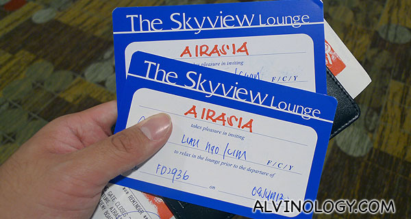 Passes to use the Skyview Lounge 