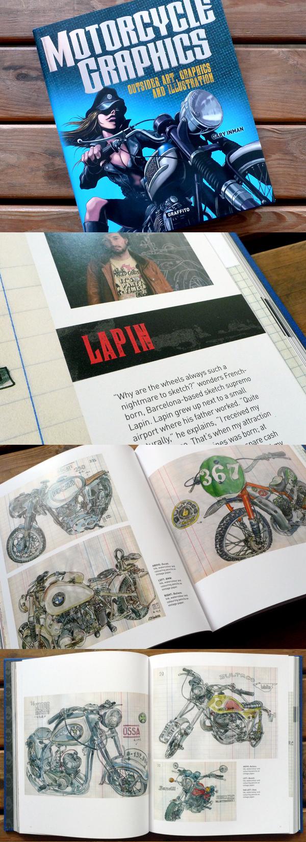 "motorcycle graphics" book