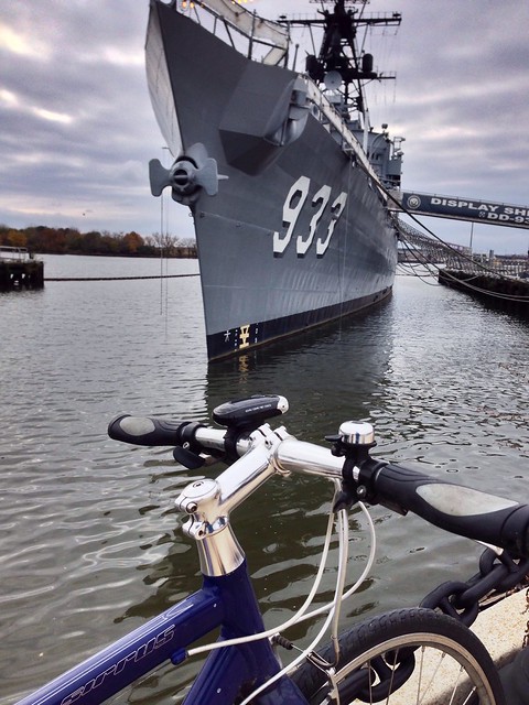 Little bike, big ship #coffeeneuring