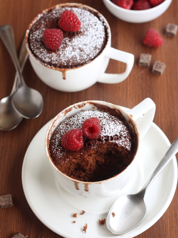 Two Minute Chocolate Mug Cake / www.completelydelicious.com