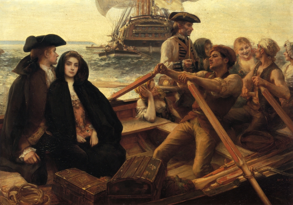 Embarking on a Voyage by Albert Lynch