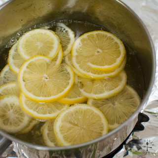 boil the lemon slices until softened