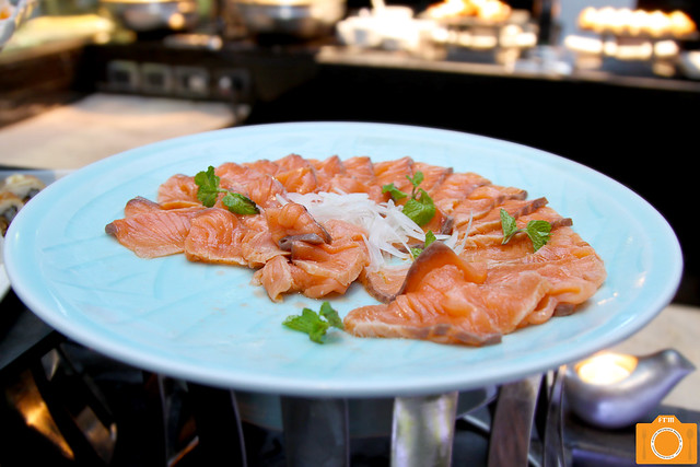 Corniche marinated raw salmon