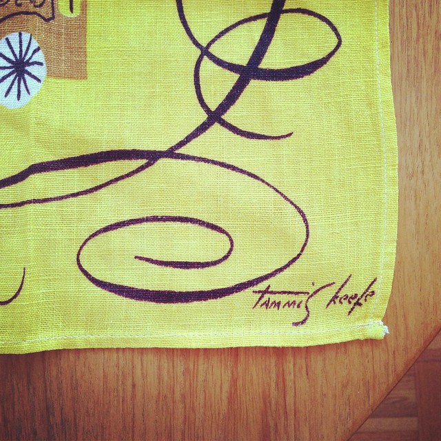 Vintage Tammis Keefe Tea Towel Detail