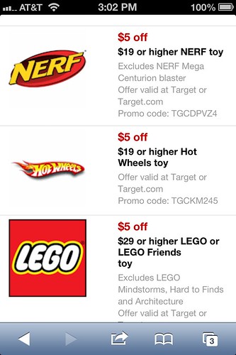 Save 5 00 Or More New Target Mobile Coupons For Toys The Shopper S Apprentice