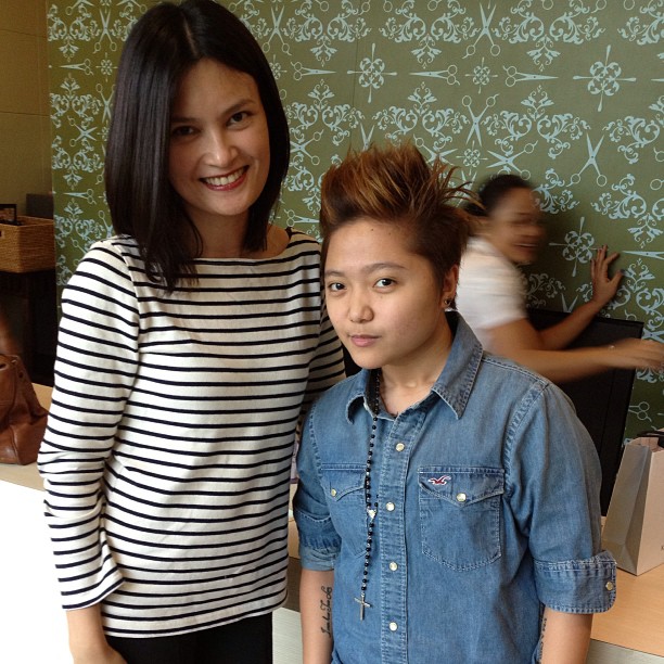 Just met #Charice Pempengco at Studio Fix. We both had a salon day with Alex Carbonel.