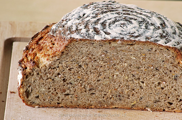 Multigrain sourdough bread